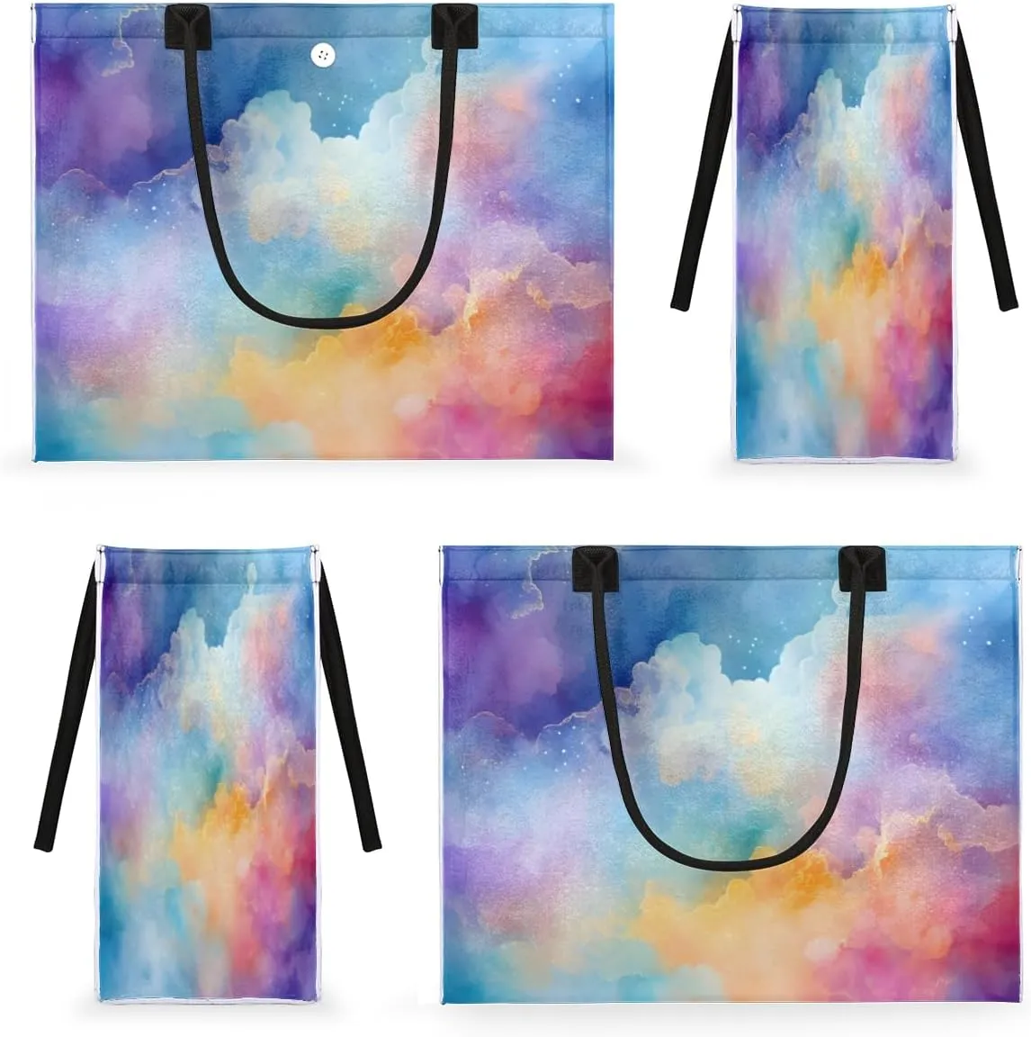 QsirBC Abstracted Interesting Theme Tote Bag for Women Shoulder Bags with Pockets Handbags Purses Large Totes