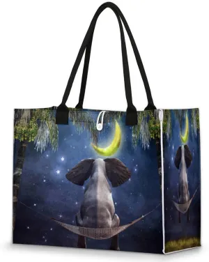 QsirBC Abstractions Decor Design Tote Bag for Women Shoulder Bags with Pockets Handbags Purses Large Totes