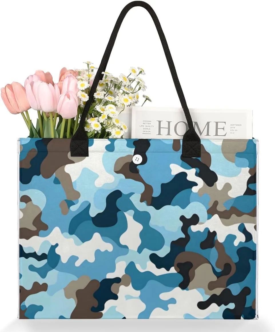 QsirBC Animals Dogs Tote Bag for Women Shoulder Bags with Pockets Handbags Purses Large Totes