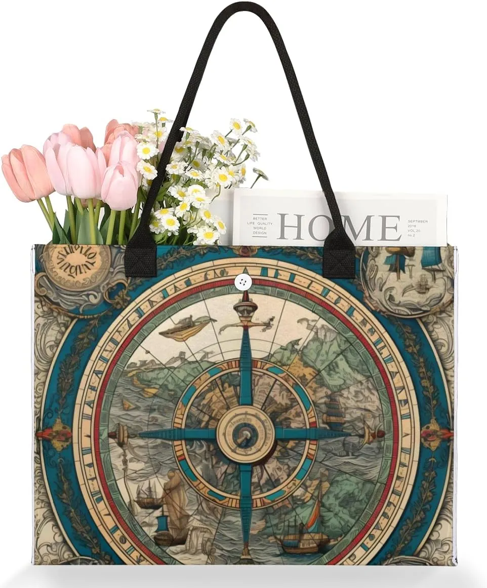 QsirBC Art Abstracted Tote Bag for Women Shoulder Bags with Pockets Handbags Purses Large Totes