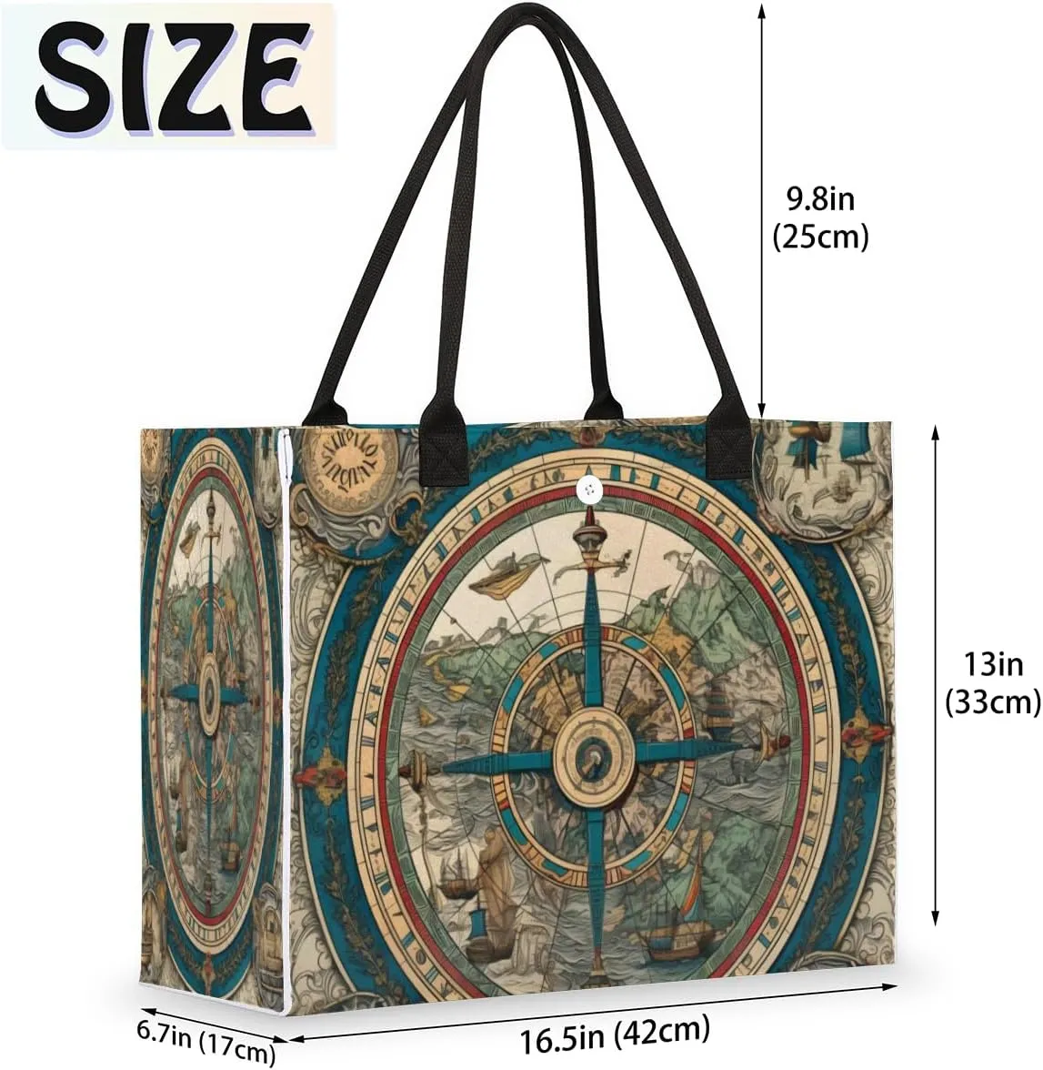 QsirBC Art Abstracted Tote Bag for Women Shoulder Bags with Pockets Handbags Purses Large Totes