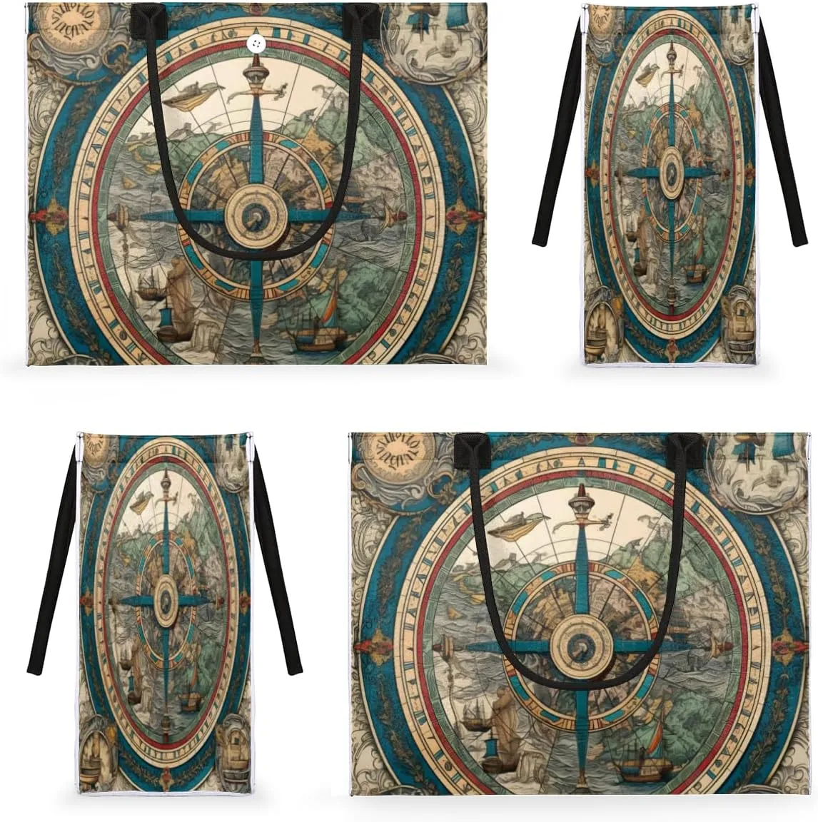 QsirBC Art Abstracted Tote Bag for Women Shoulder Bags with Pockets Handbags Purses Large Totes