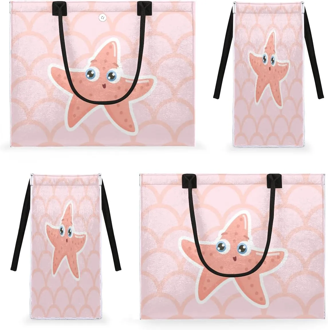 QsirBC Frogs Pattern Theme Tote Bag for Women Shoulder Bags with Pockets Handbags Purses Large Totes