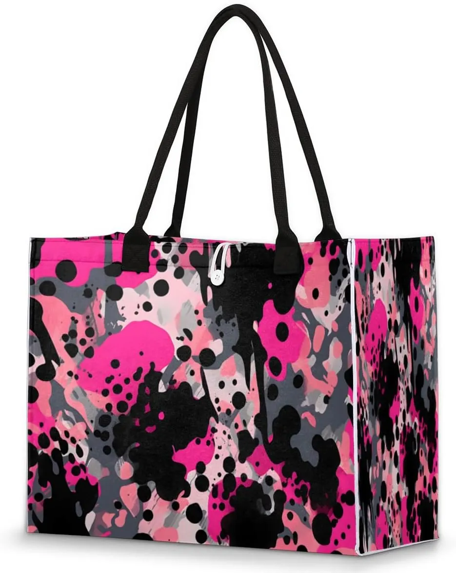 QsirBC Fruits Lemon Style Tote Bag for Women Shoulder Bags with Pockets Handbags Purses Large Totes