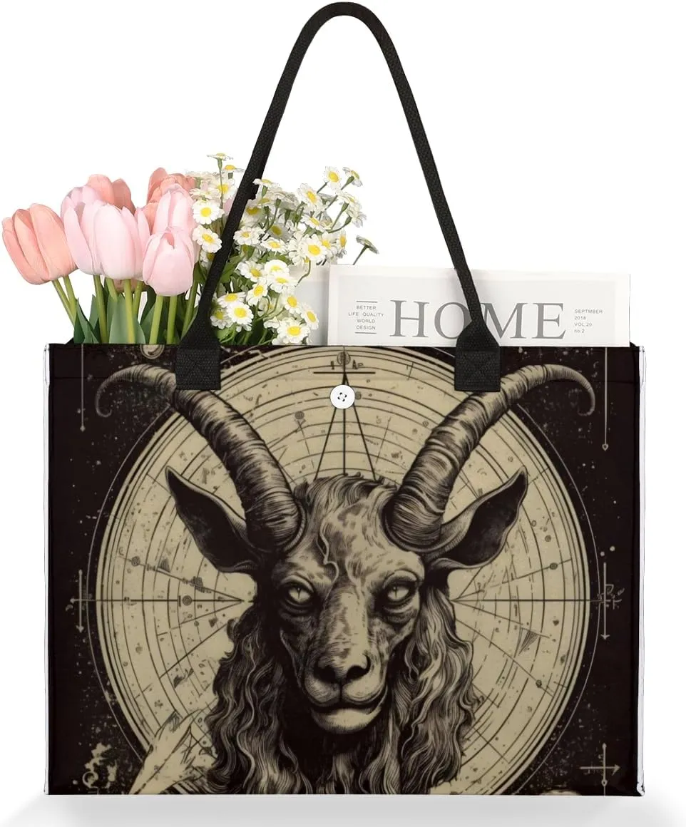 QsirBC Interesting Abstractions Decor Tote Bag for Women Shoulder Bags with Pockets Handbags Purses Large Totes