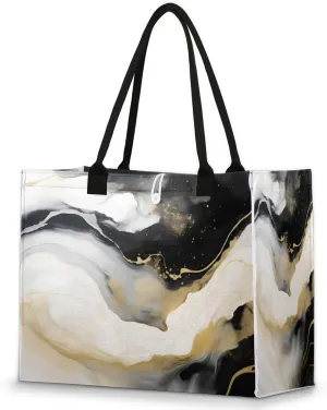QsirBC Marbles Classic Theme Tote Bag for Women Shoulder Bags with Pockets Handbags Purses Large Totes