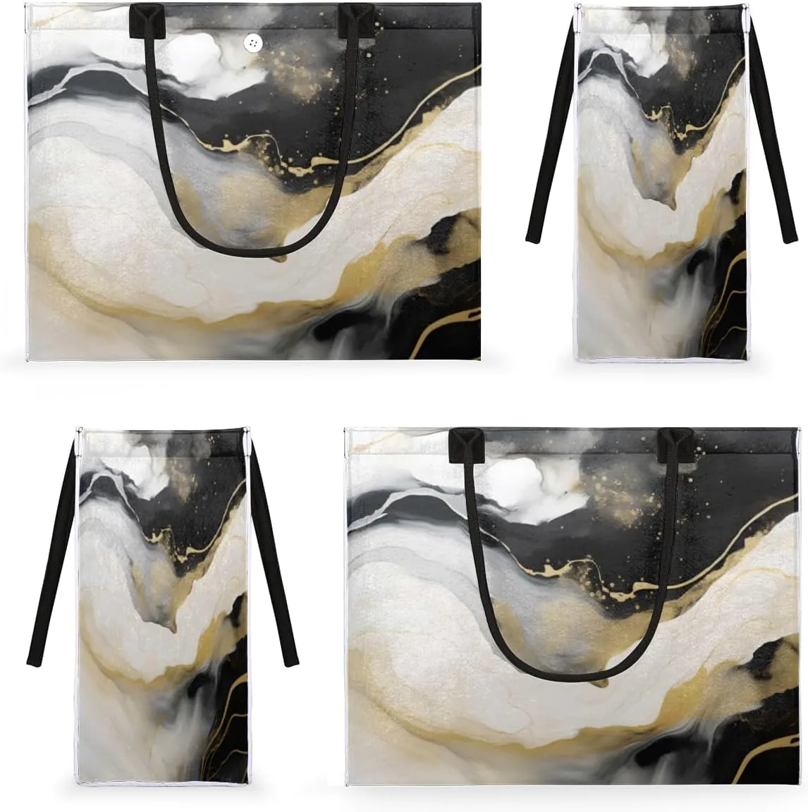 QsirBC Marbles Classic Theme Tote Bag for Women Shoulder Bags with Pockets Handbags Purses Large Totes