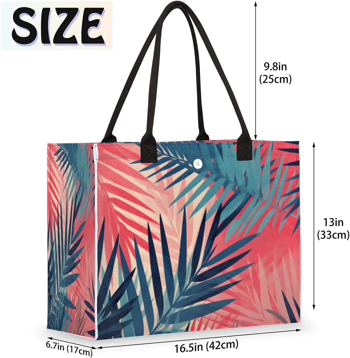QsirBC Strawberries Summer Style Tote Bag for Women Shoulder Bags with Pockets Handbags Purses Large Totes