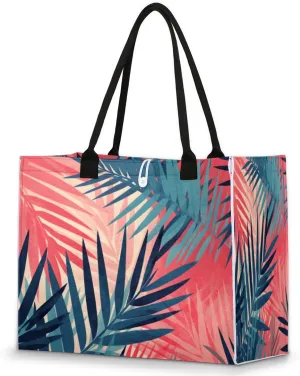 QsirBC Strawberries Summer Style Tote Bag for Women Shoulder Bags with Pockets Handbags Purses Large Totes