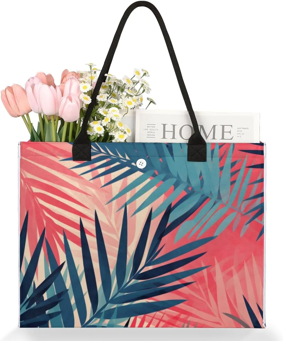 QsirBC Strawberries Summer Style Tote Bag for Women Shoulder Bags with Pockets Handbags Purses Large Totes