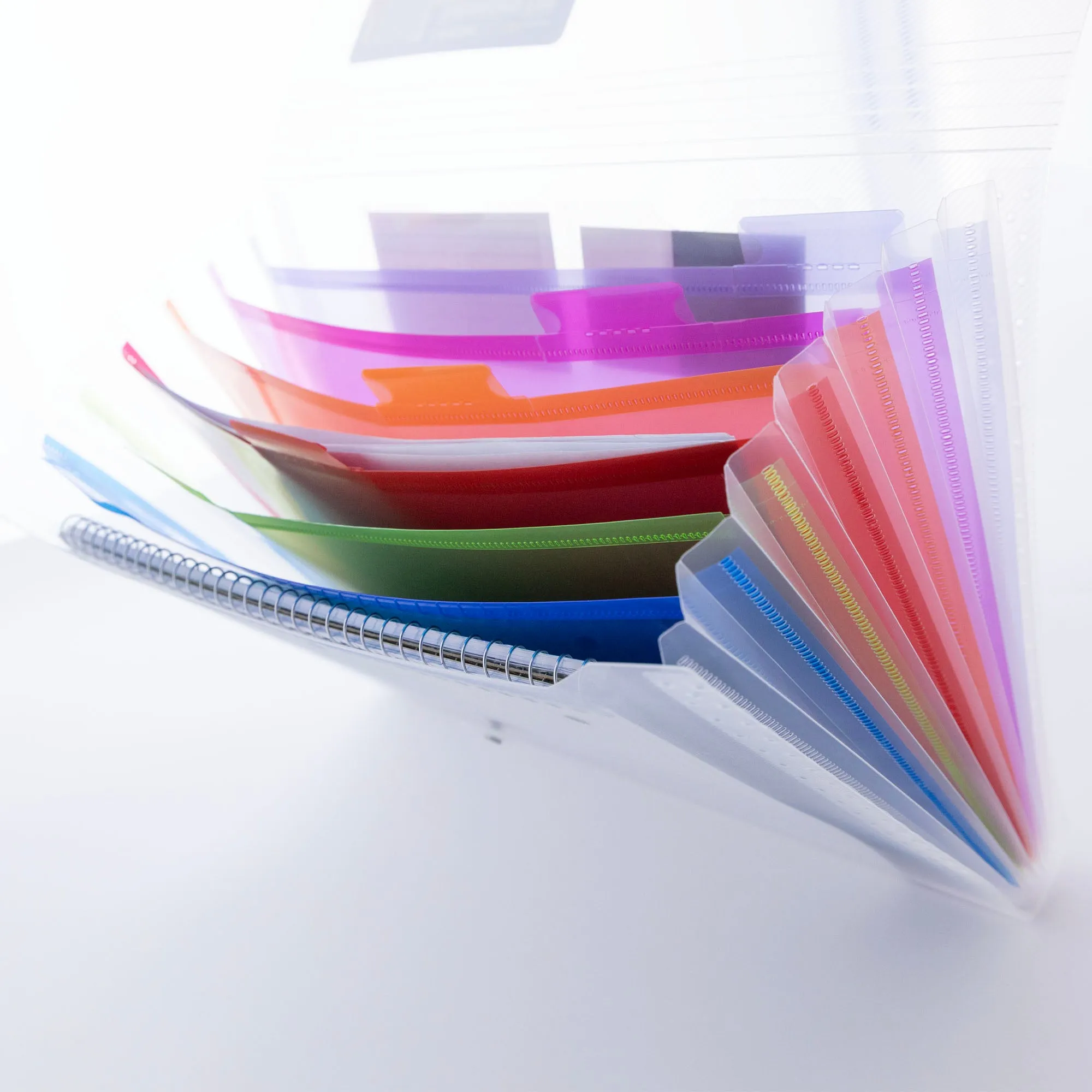 Rainbow 7-Pocket A4/Letter Size Poly Expanding File