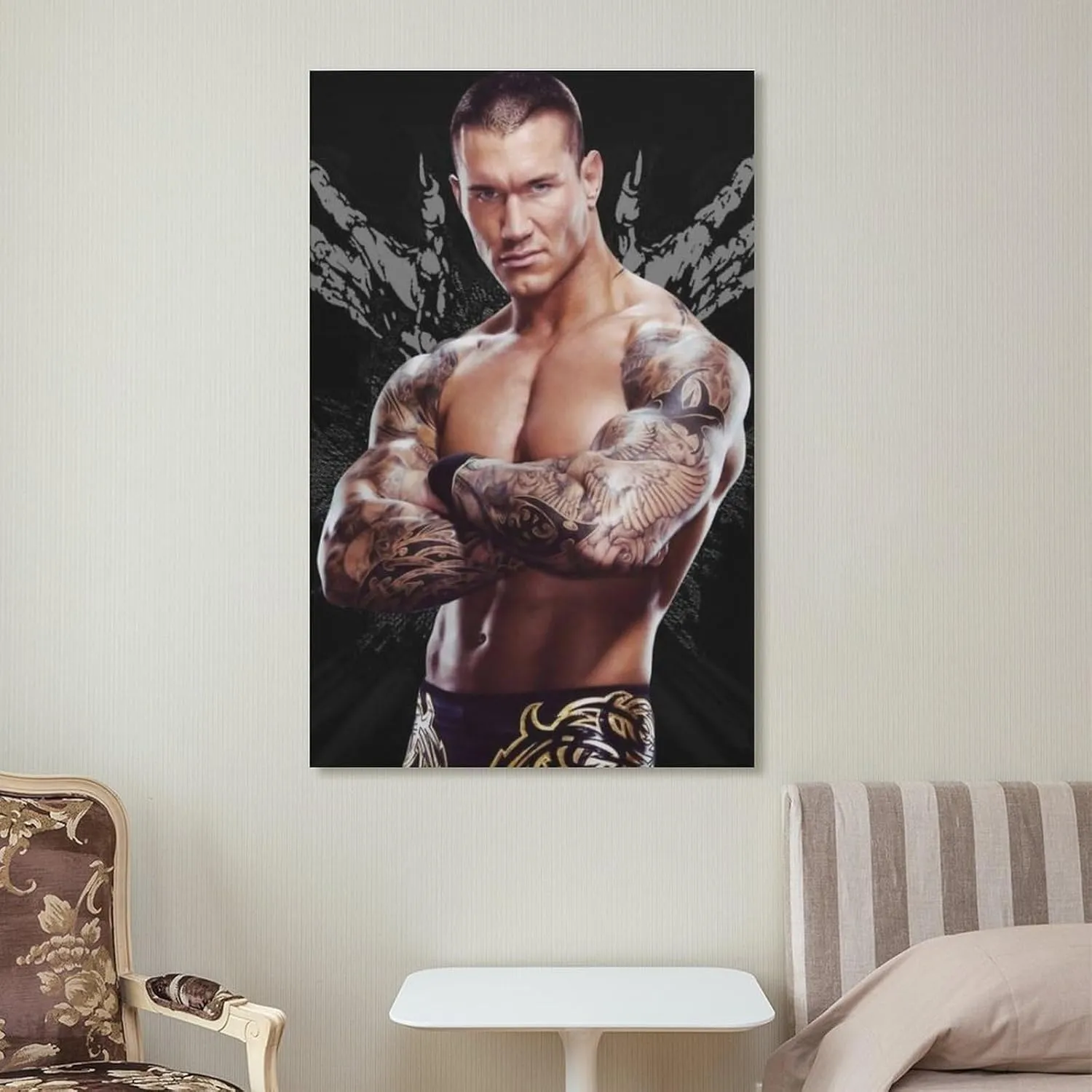 Randy Orton Wrestler Wrestler Snake Canvas Poster (14) Wall Art Poster Scroll Canvas Painting Picture Living Room Decor Home Framed/Unframed 12x18inch(30x45cm)