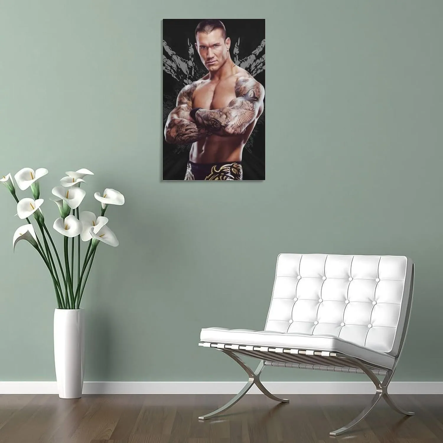 Randy Orton Wrestler Wrestler Snake Canvas Poster (14) Wall Art Poster Scroll Canvas Painting Picture Living Room Decor Home Framed/Unframed 12x18inch(30x45cm)