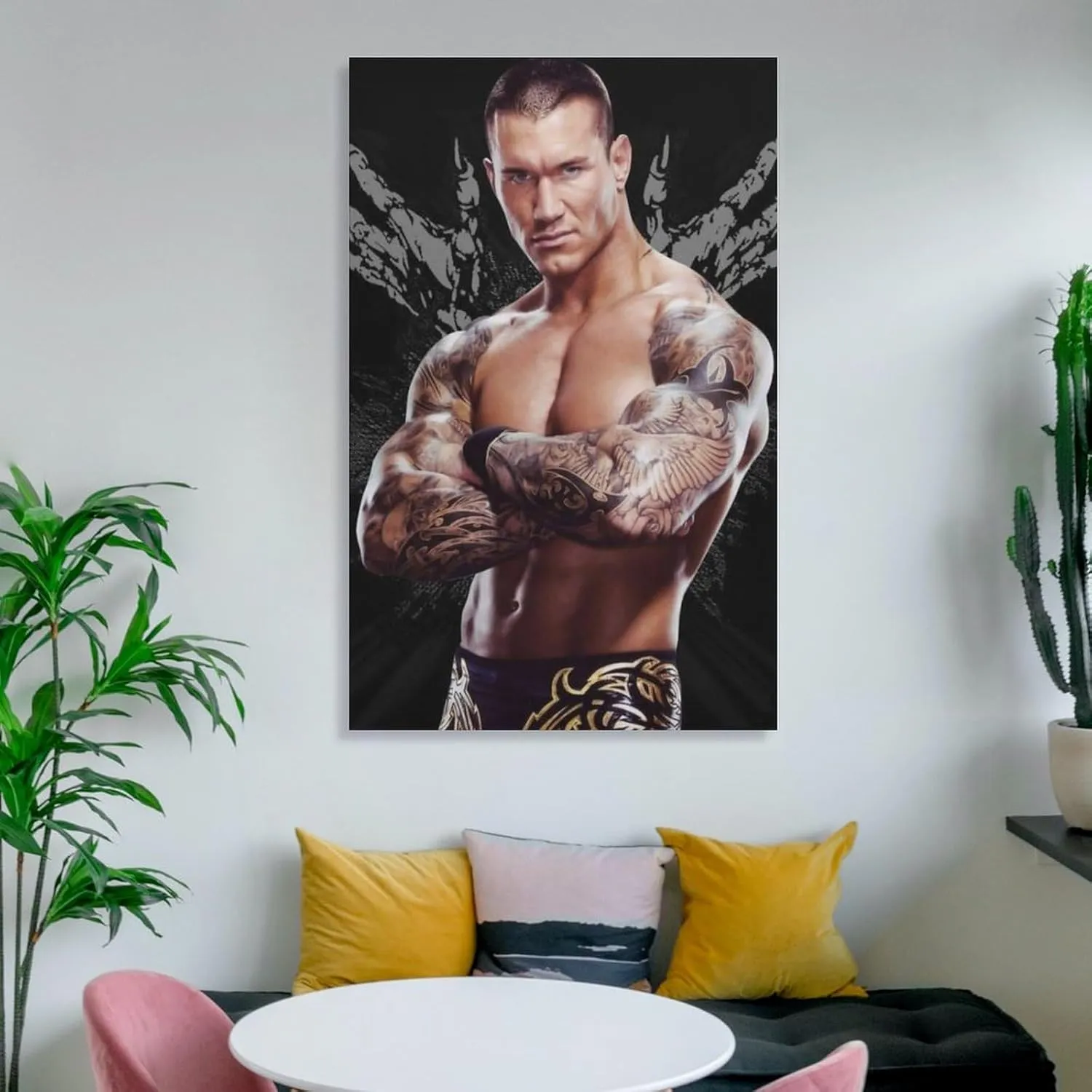 Randy Orton Wrestler Wrestler Snake Canvas Poster (14) Wall Art Poster Scroll Canvas Painting Picture Living Room Decor Home Framed/Unframed 12x18inch(30x45cm)