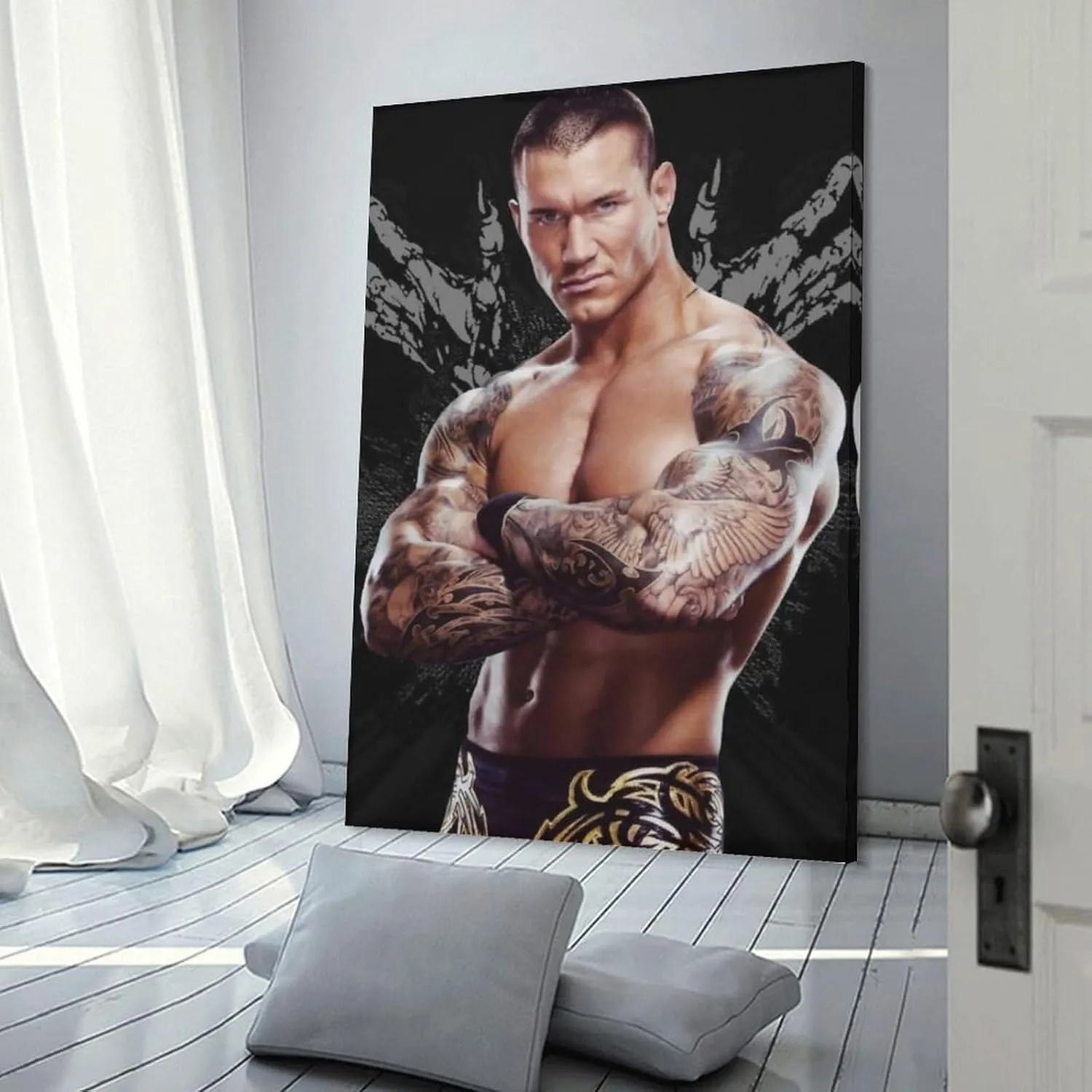 Randy Orton Wrestler Wrestler Snake Canvas Poster (14) Wall Art Poster Scroll Canvas Painting Picture Living Room Decor Home Framed/Unframed 12x18inch(30x45cm)