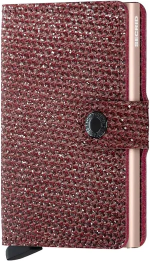 Red Dark Sparkle Miniwallet by Secrid