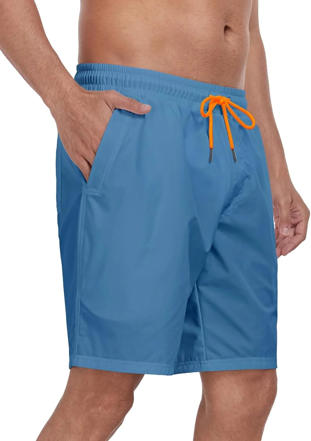 RELLECIGA Men's Board Shorts Quick Dry 9 Inch Swim Trunk with Mesh Lining