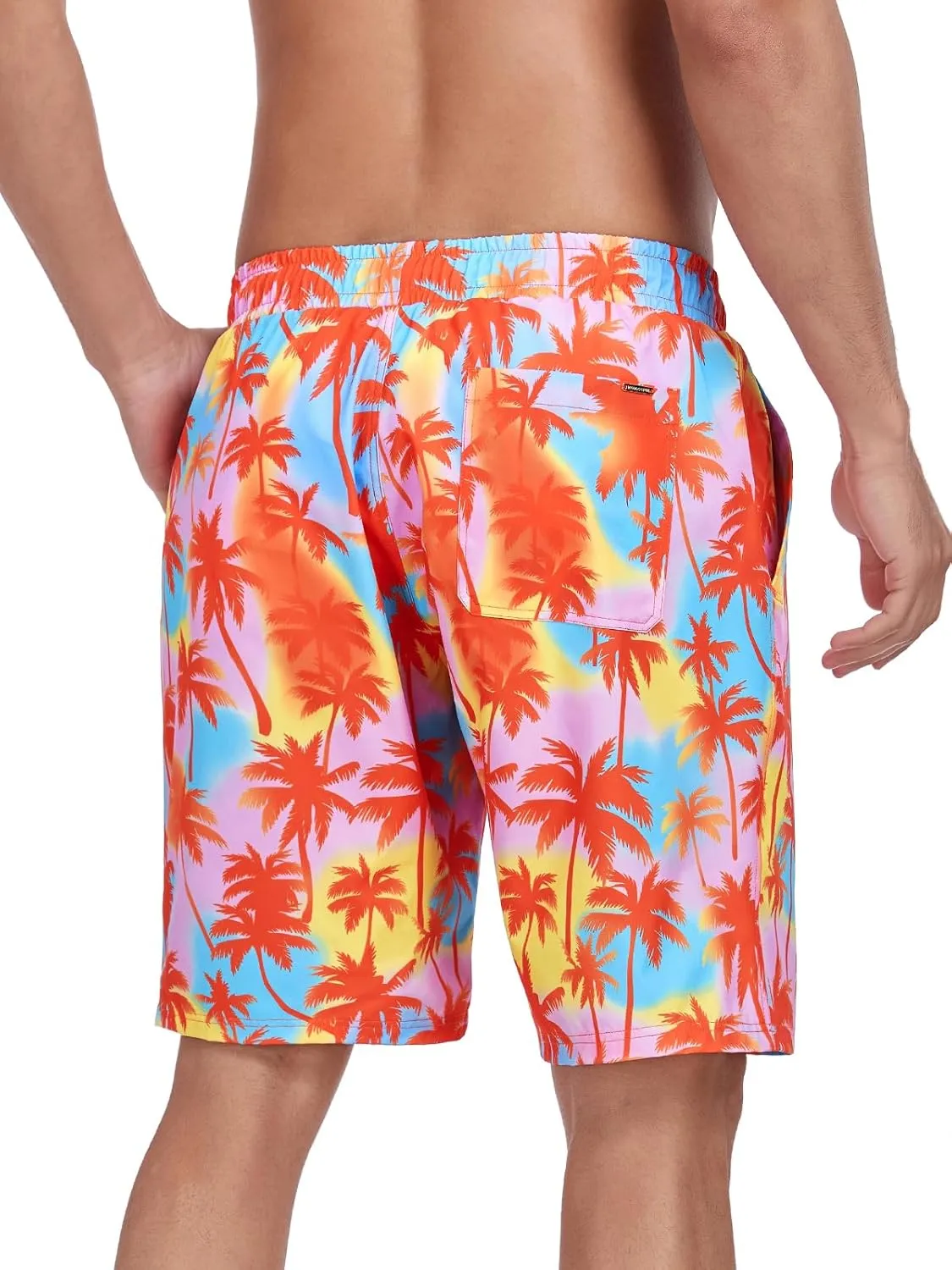RELLECIGA Men's Board Shorts Quick Dry 9 Inch Swim Trunk with Mesh Lining