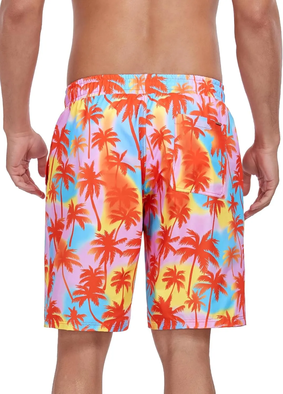 RELLECIGA Men's Board Shorts Quick Dry 9 Inch Swim Trunk with Mesh Lining