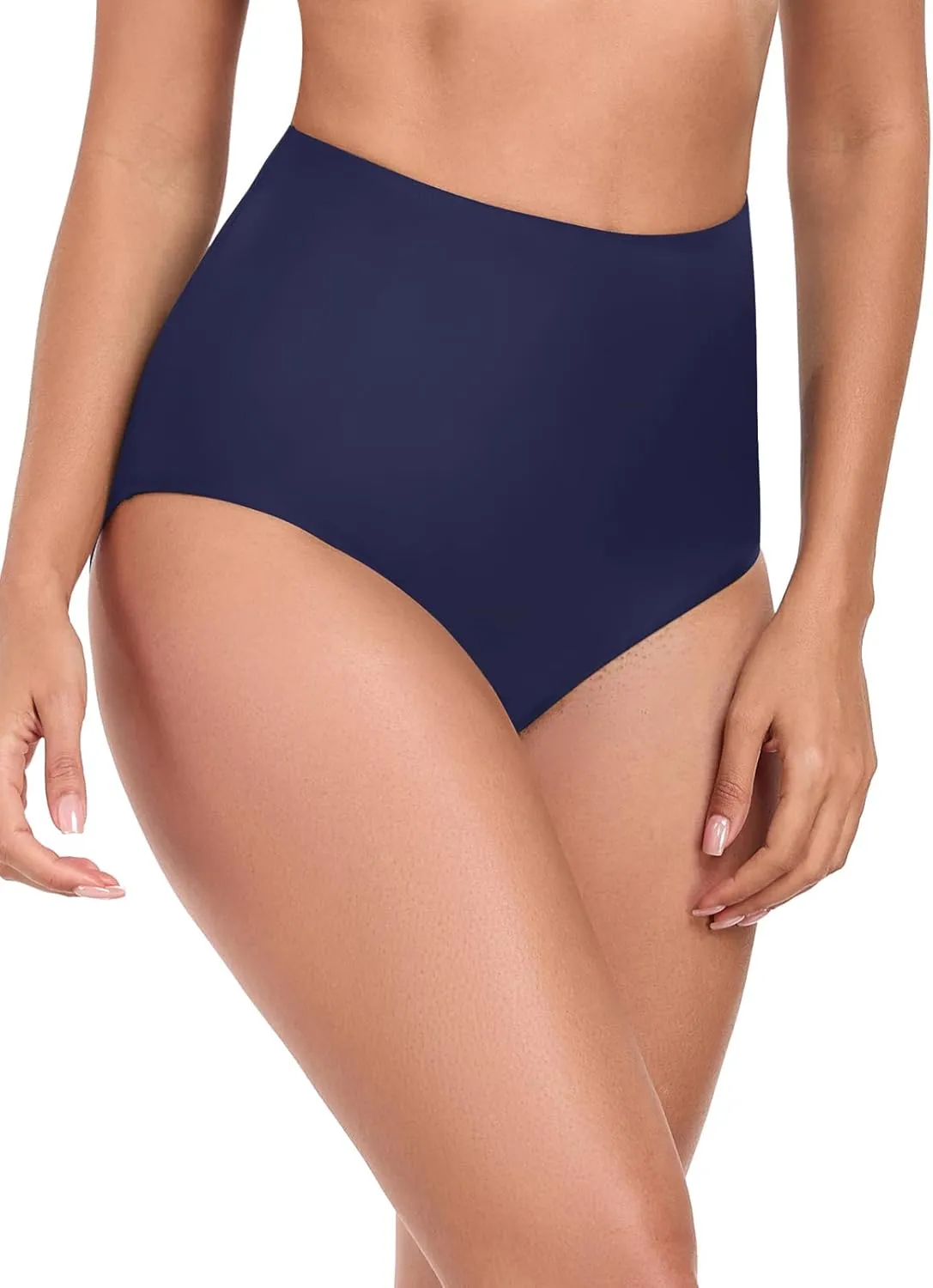 RELLECIGA Women's High Waisted Bikini Bottom Full Coverage Tummy Control Swimsuit Bottoms