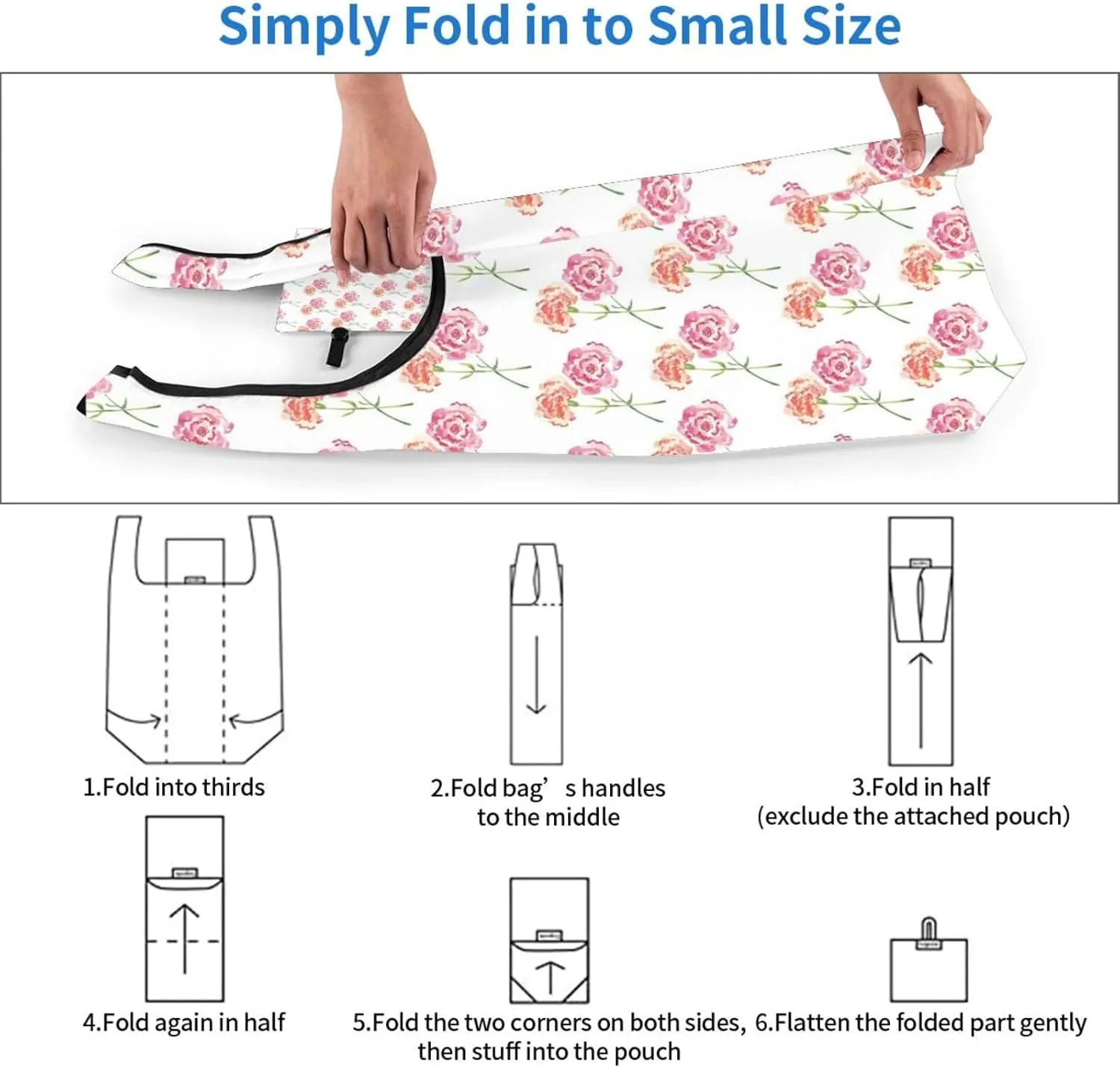 Reusable Grocery Shopping Bags Foldable, Suitble Shopping Holiday Trip, Mother's Day for Mom Cupcakes