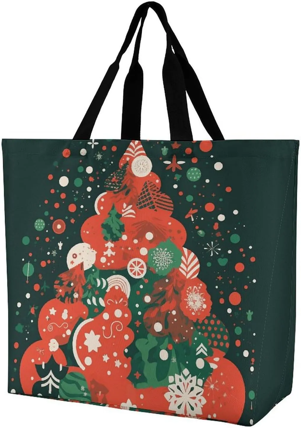 Reusable Shopping Bags Handmade Metal Clock Grocery Bag Foldable Washable Tote Bag