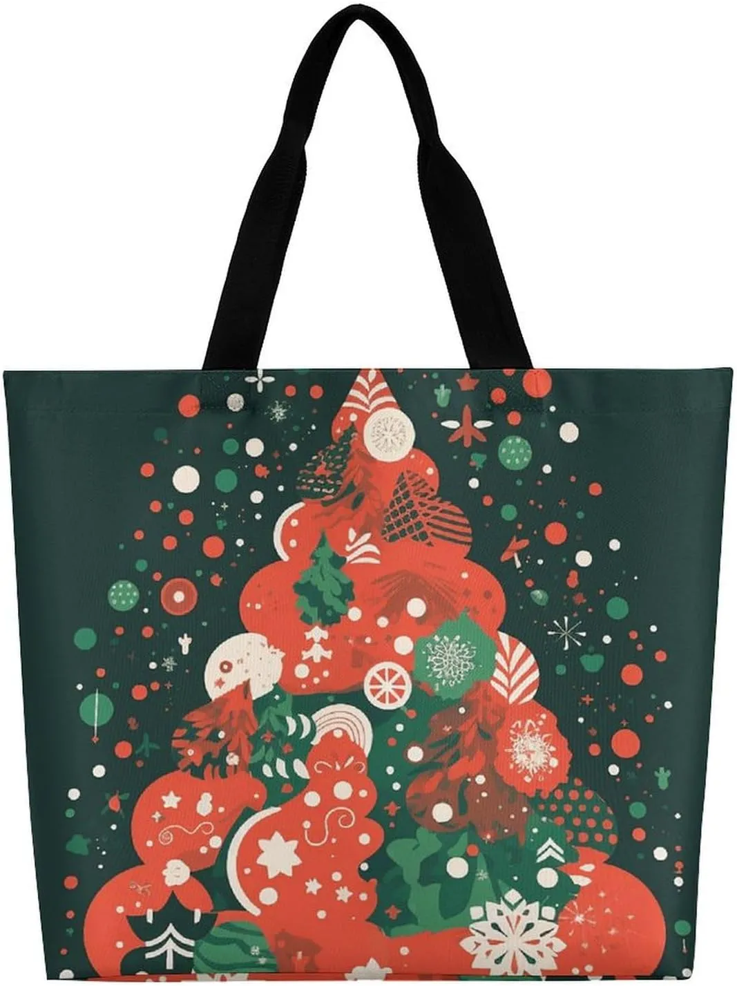 Reusable Shopping Bags Handmade Metal Clock Grocery Bag Foldable Washable Tote Bag