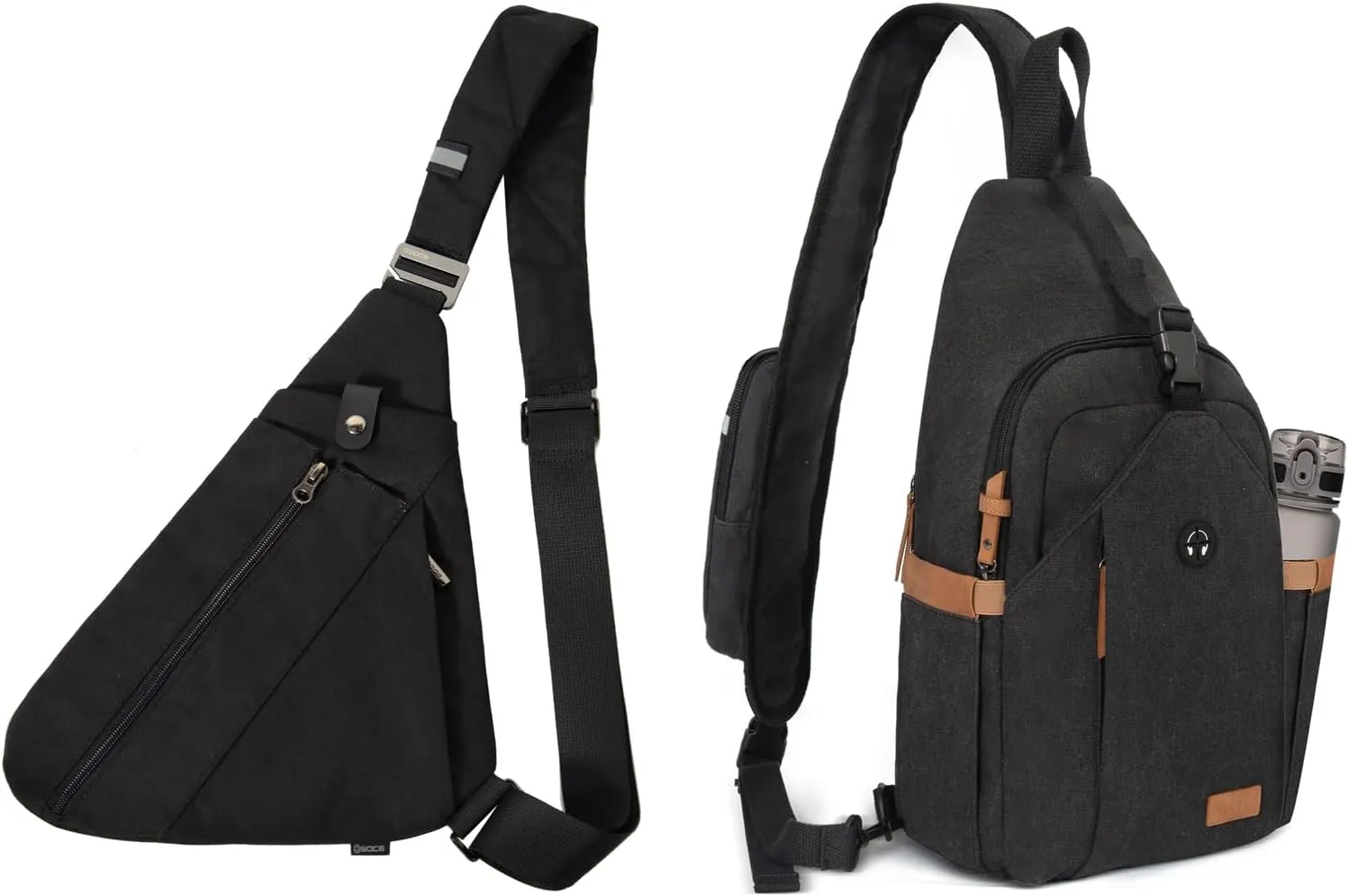 RFID Sling Bag for Women Men and Anti Theft Crossbody Bag with Tunnel Lock Zipper(S)