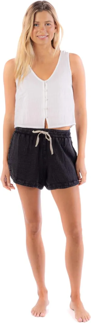 Rip Curl Women's Casual Beach Pull-on with Drawstring & Pockets, Comfortable Summer Shorts