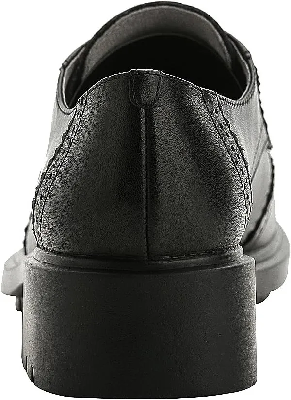 rismart Women's Dress Oxfords Leather Round Toe Lace up Business Formal Brogues Shoes
