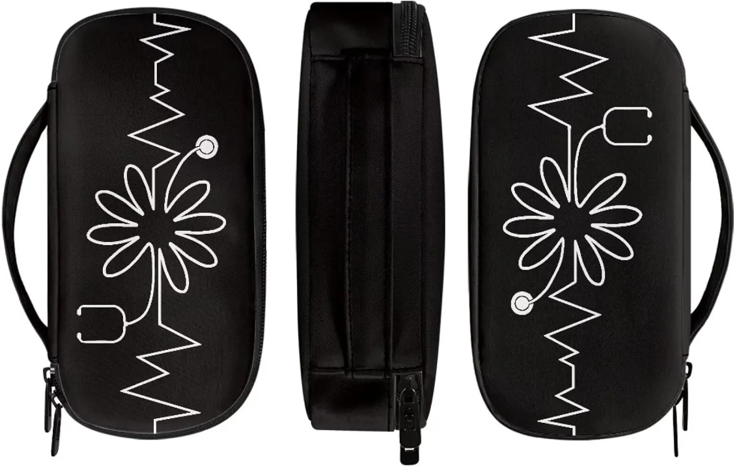 Rnyleeg Black Insulin Travel Case for Nurse Doctor Large Diabetic Travel Bag for Insulin Pens Ensure Diabetes Care Insulin Bag for Daily Life Trip