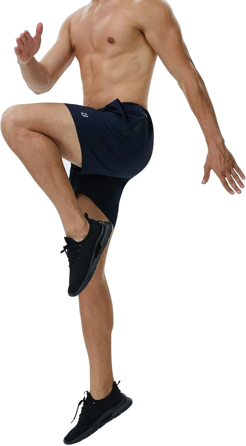 Roadbox Men's 5 Inch Running Athletic Quick Dry Shorts with Pockets for Workout Gym Exercise
