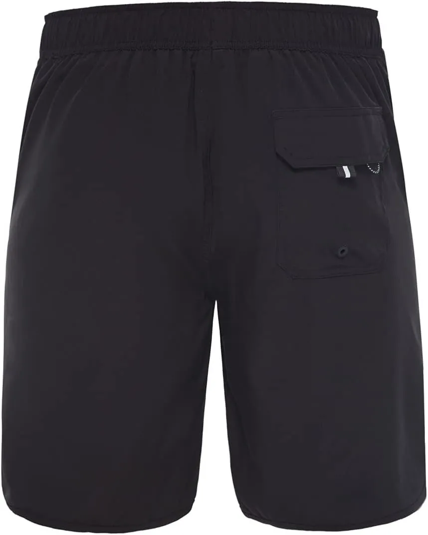 Rokka&Rolla Men's Swim Trunks Quick Dry Stretch Beach Shorts Swimwear Bathing Suit with Mesh Lining