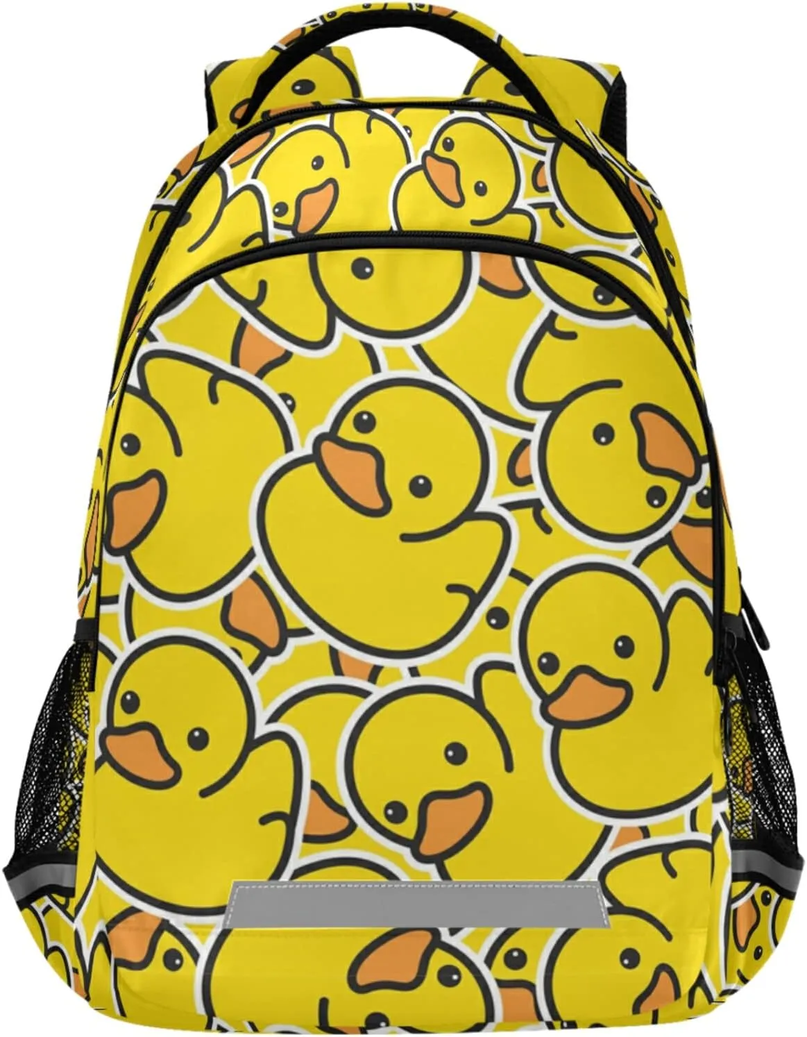Rubber Duck School Backpack for Teen Bookbag for Middle School/High School/Teenagers/College Boys Girls Portable Wide shoulder strap Backpack 01duck
