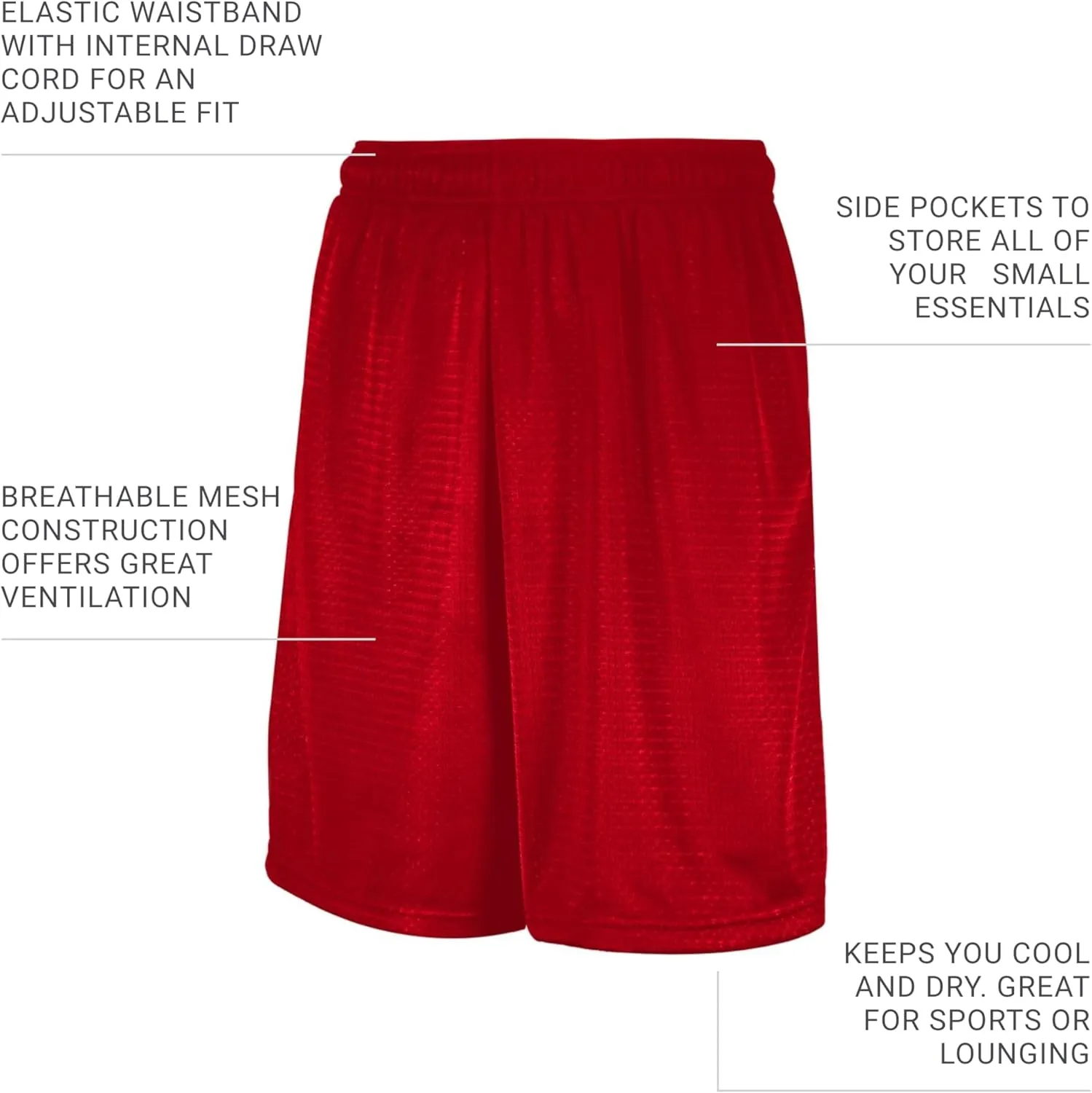 Russell Athletic Men's Mesh Pocket Short