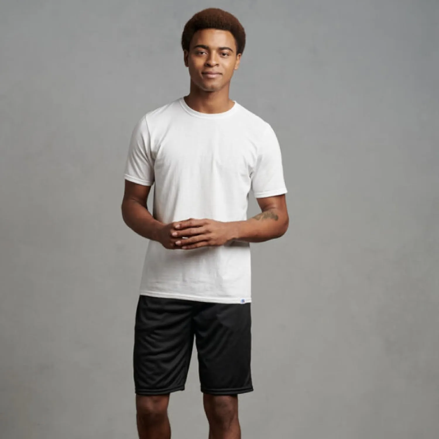 Russell Athletics Men's Dri Power Essential Performance Shorts with Pocket - Workout and Gym Active Wear