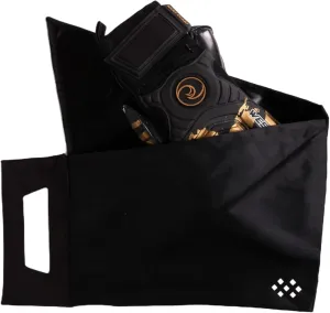 Salt Glove Bag Smell-Proof Durable Odor Containing Bag for Gloves - Large - Water-Resistant and Easy to Clean Smell Proof Bag - Black