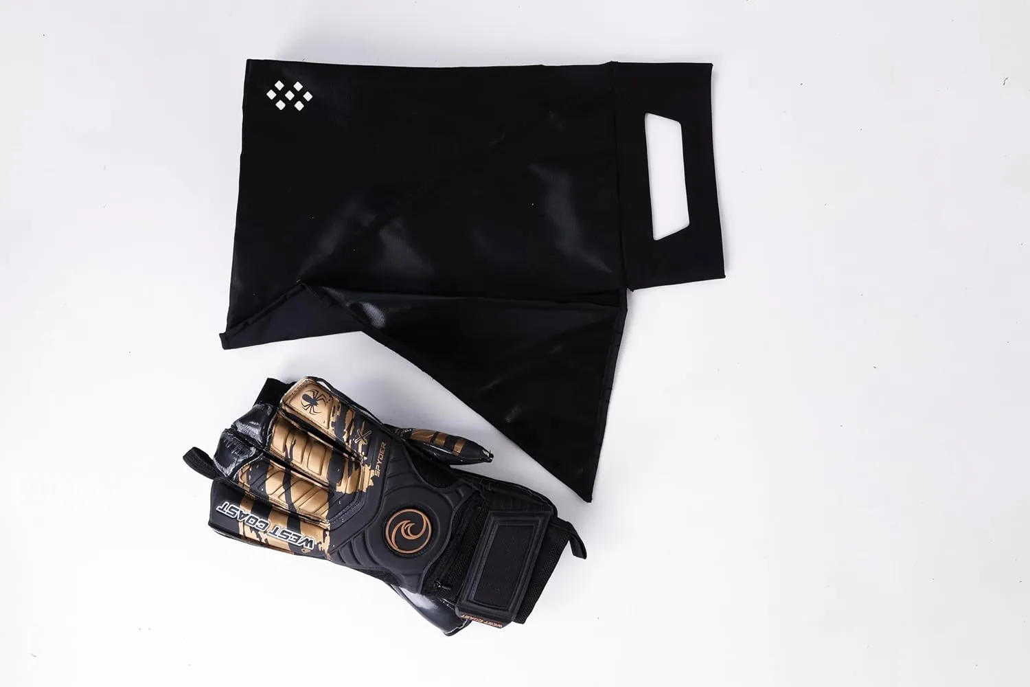 Salt Glove Bag Smell-Proof Durable Odor Containing Bag for Gloves - Large - Water-Resistant and Easy to Clean Smell Proof Bag - Black