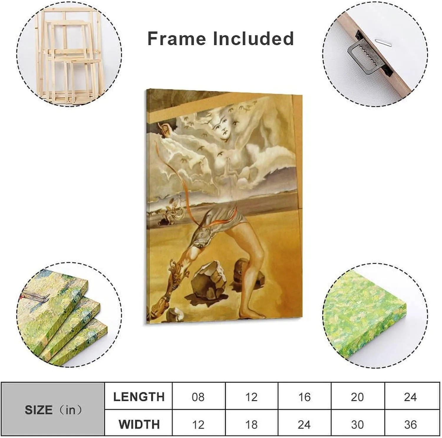 Salvador Dali Poster Mural Painting for Helena Rubinstein (panel 1) Picture Print Wall Art Poster Painting Canvas Posters Artworks Room Aesthetic 24x36inch(60x90cm)