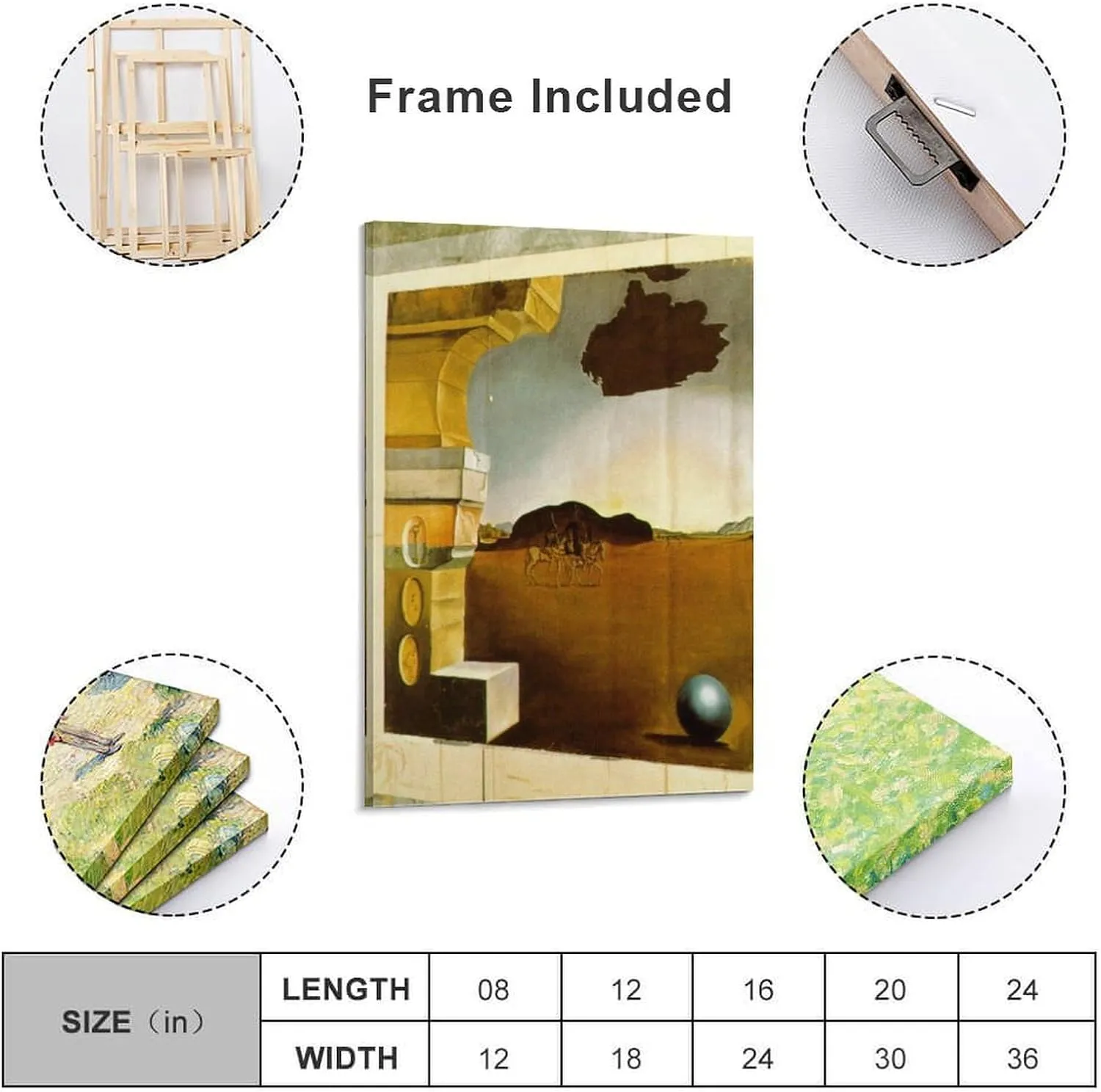 Salvador Dali Poster Mural Painting for Helena Rubinstein (panel 3) Canvas Art Poster And Wall Art Picture Print Modern Family Bedroom Decor Posters 20x30inch(50x75cm)