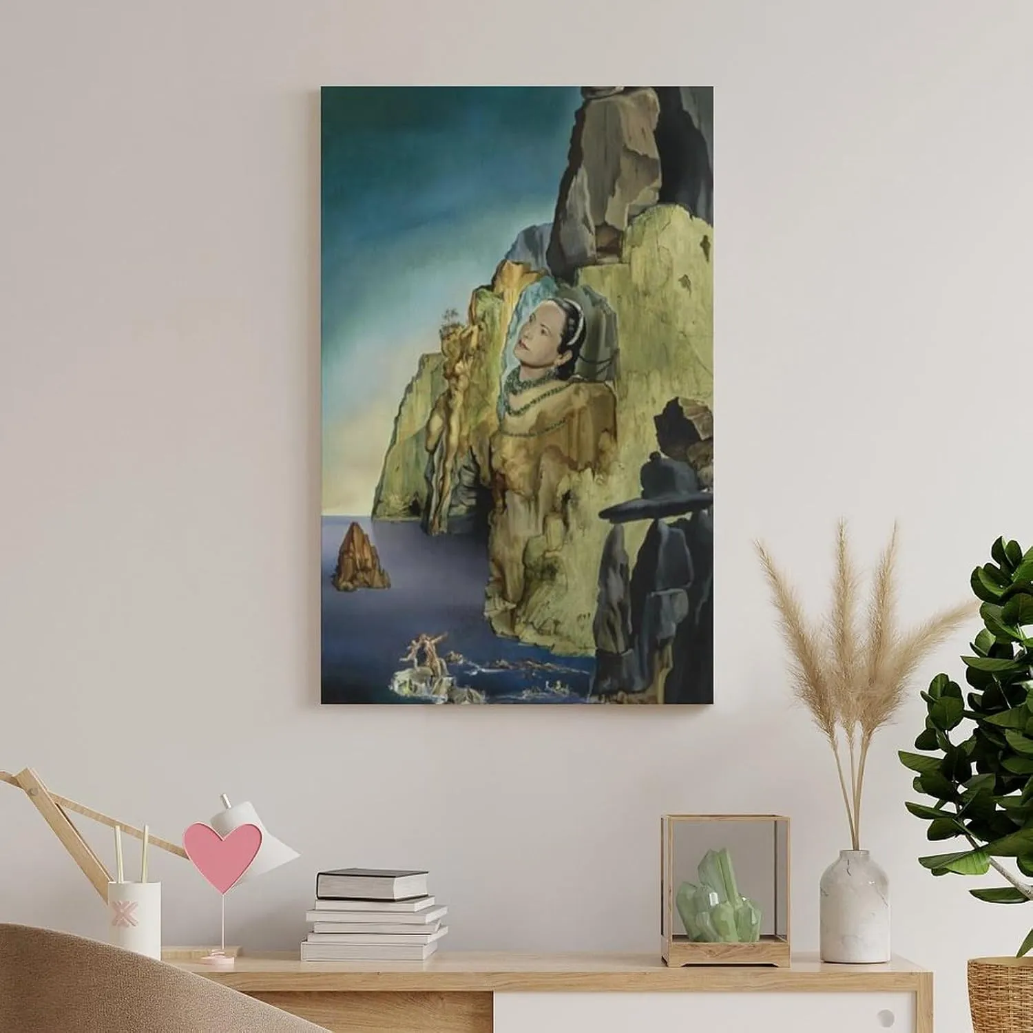 Salvador Dali Poster Portrait of The Princess Arthchild Gourielli Helena Rubinstein (1943) Canvas Art Poster And Wall Art Picture Print Modern Family Bedroom Decor Posters 12x18inch(30x45cm)