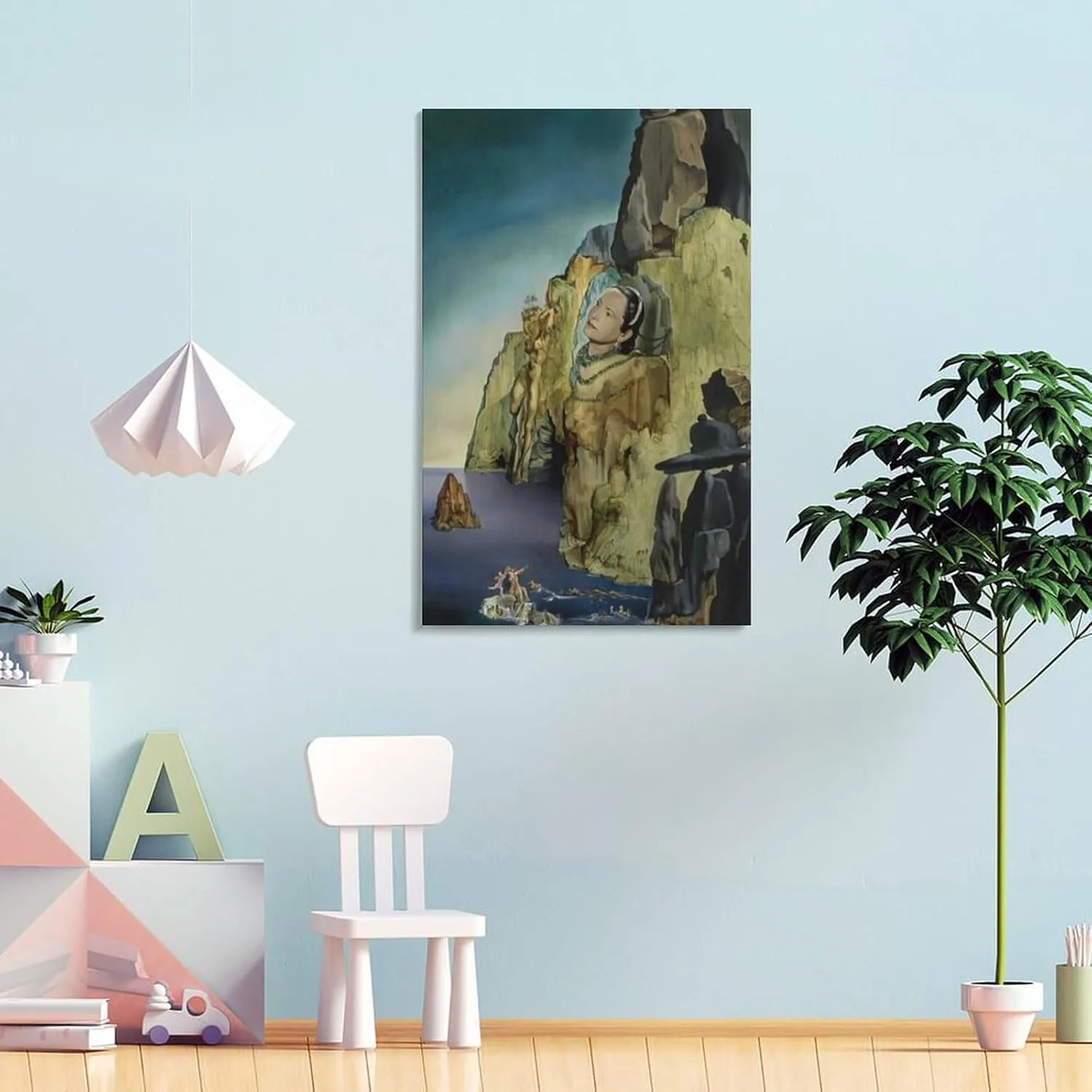 Salvador Dali Poster Portrait of The Princess Arthchild Gourielli Helena Rubinstein (1943) Canvas Art Poster And Wall Art Picture Print Modern Family Bedroom Decor Posters 12x18inch(30x45cm)