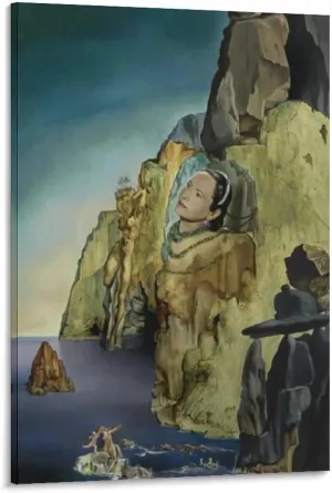 Salvador Dali Poster Portrait of The Princess Arthchild Gourielli Helena Rubinstein (1943) Canvas Art Poster And Wall Art Picture Print Modern Family Bedroom Decor Posters 12x18inch(30x45cm)