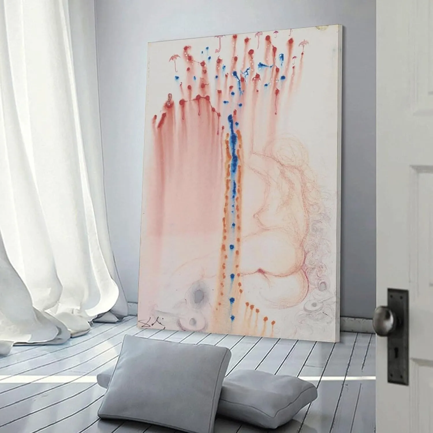 Salvador Dali Prints, Deesse De La Pluie, C1966 Posters Wall Art Painting Canvas Gift Living Room Prints Bedroom Decor Poster Artworks 20x30inch(50x75cm)
