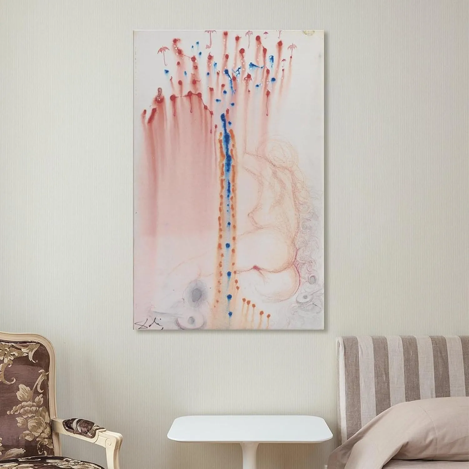 Salvador Dali Prints, Deesse De La Pluie, C1966 Posters Wall Art Painting Canvas Gift Living Room Prints Bedroom Decor Poster Artworks 20x30inch(50x75cm)