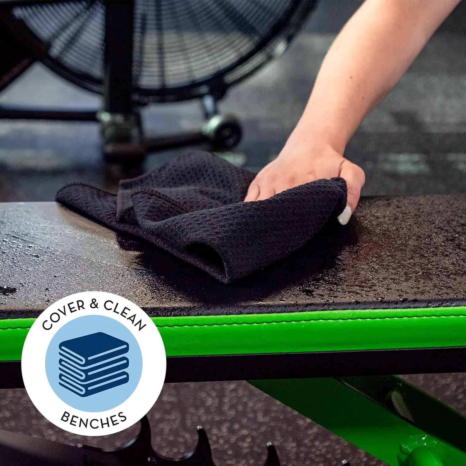 S&T INC. Microfiber Gym Towels, Yoga Towel for Home and Gym Bag, 16 Inch x 27 Inch, 6 Pack