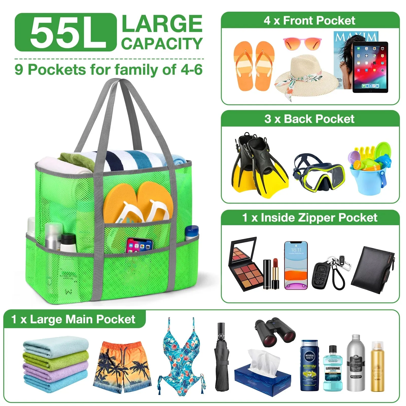 Sandproof Beach Bag