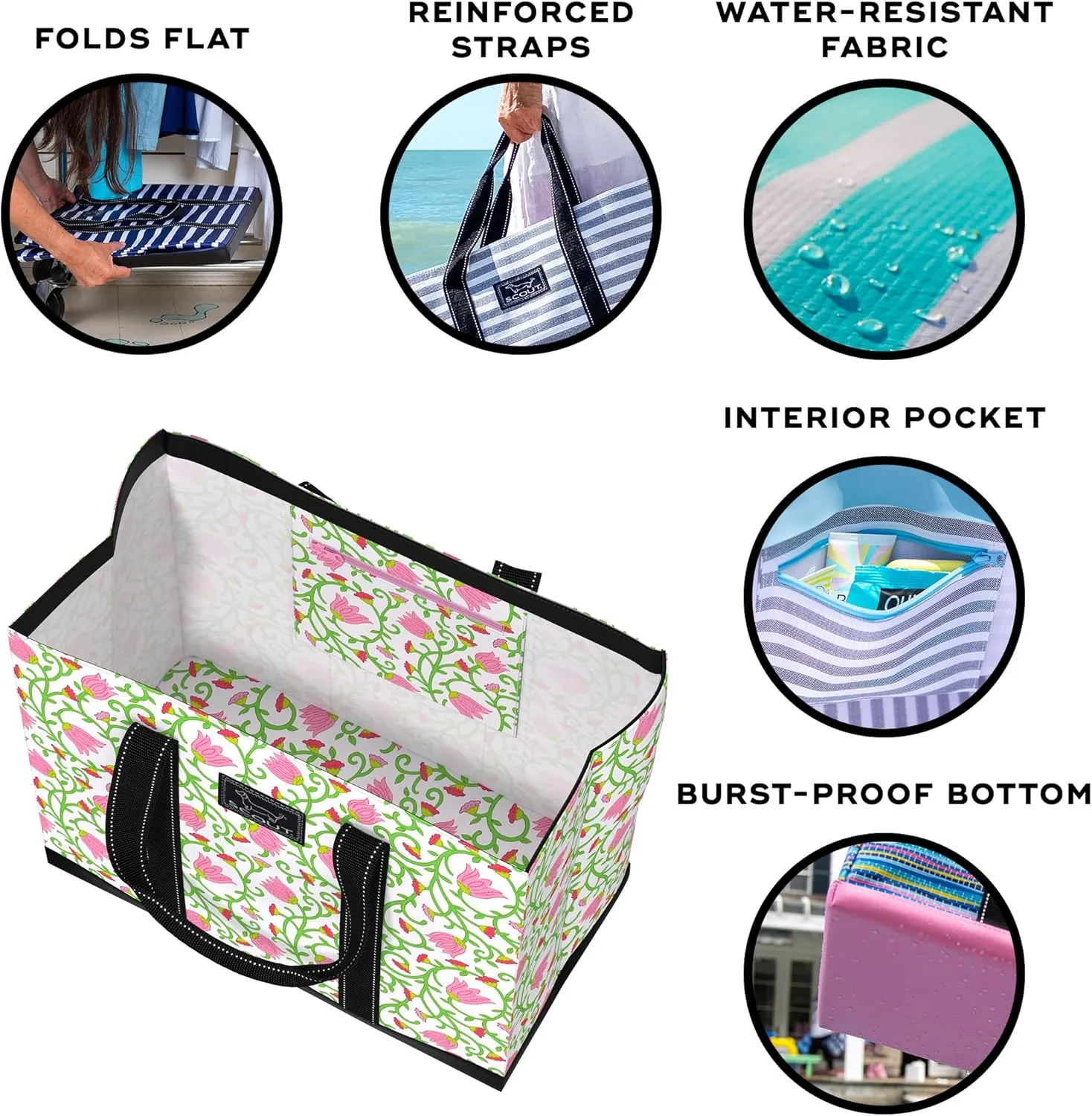 SCOUT Large Open top beach & Pool bag, waterproof, sandproof