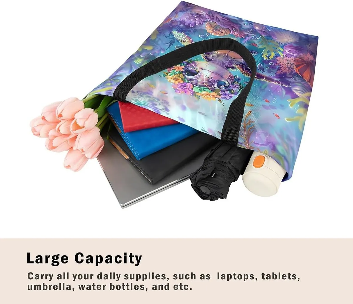 Sea Turtle Canvas Tote Bag