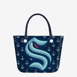 Seattle Kraken Big Logo Mini Print Tailgate Tote Bag